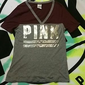 ♡PINK Bling V-Neck♡